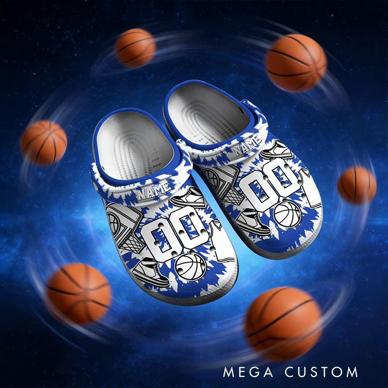 Personalized Basketball Crocs with Custom Name and Number for a Standout Look