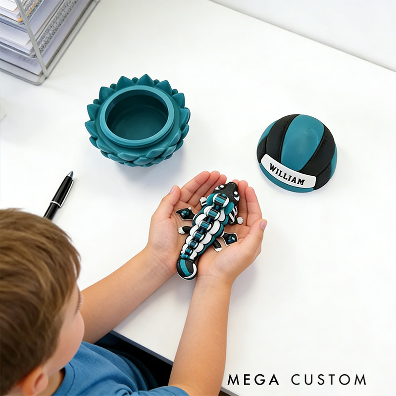 Personalized 3D-Printed Volleyball with Custom Name Design