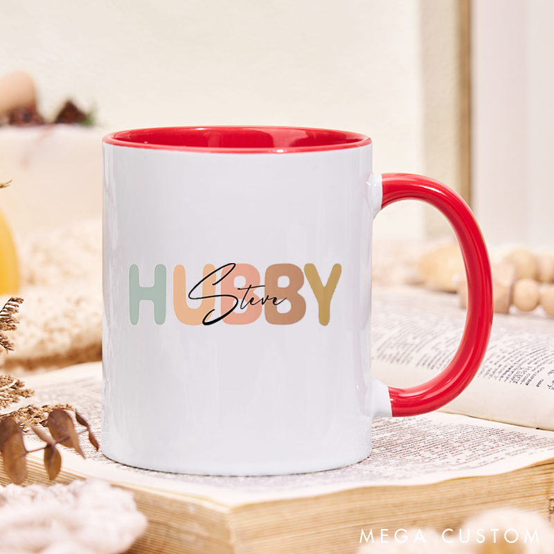 Personalized Husband Nutrition Facts Mug Funny Custom Coffee Cup for Husband Gift for Anniversary Birthday or Valentines Day