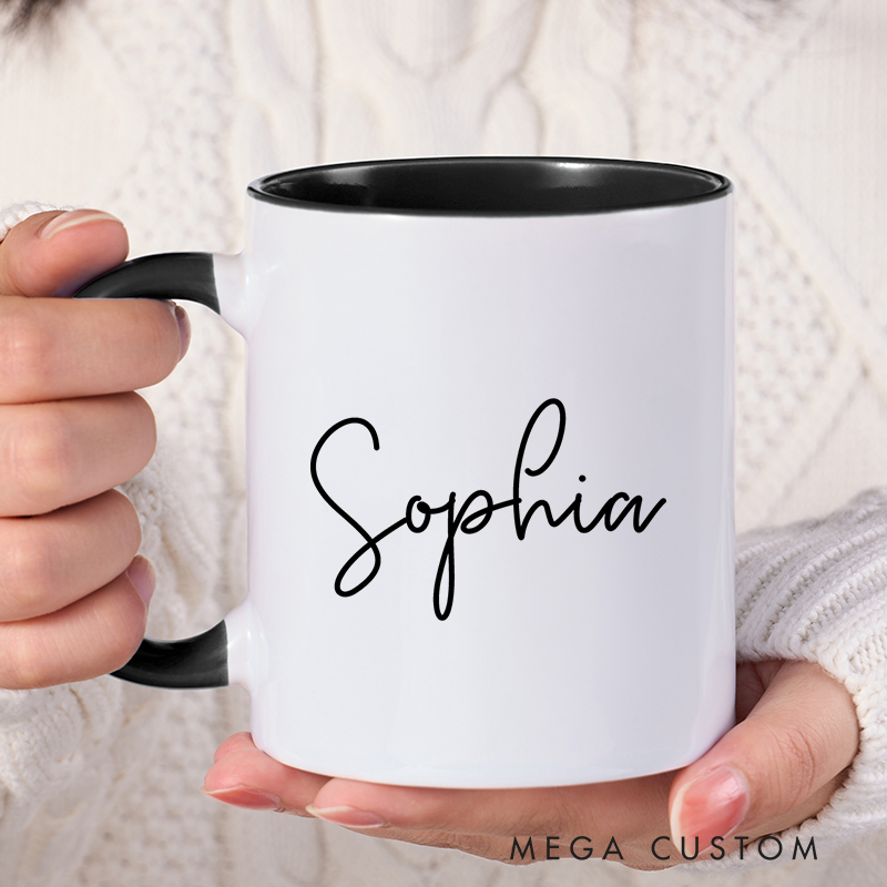 Personalized Mug Custom Name Mug Coffee Mug Office Mug Christmas Gift Holiday Gift for Women Friends and Office Use