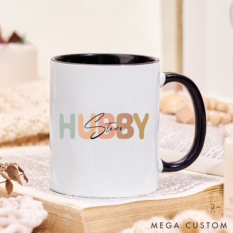 Personalized Husband Nutrition Facts Mug Funny Custom Coffee Cup for Husband Gift for Anniversary Birthday or Valentines Day