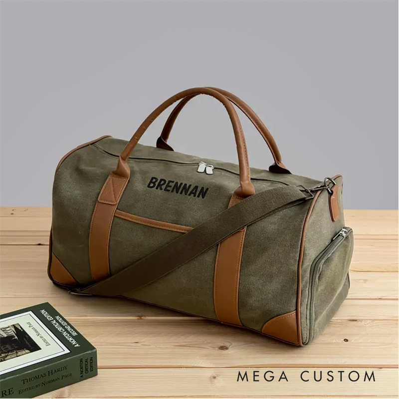 Personalized Name Duffel Bag Embroidered Travel Bag Personalized Weekend Bag Embroidered Groomsmen Bag Groomsmen Gift Best Men's Gift