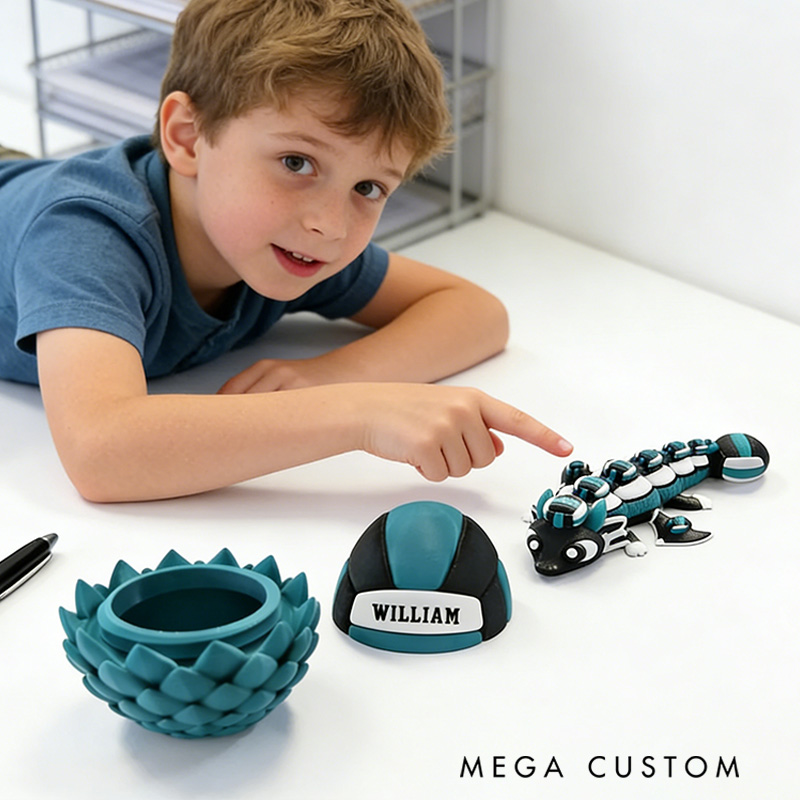 Personalized 3D-Printed Volleyball with Custom Name Design