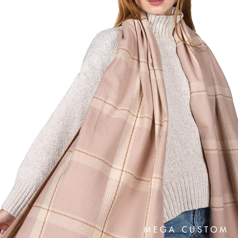 [Copy]Personalised Name Embroidered Scarf for Men Custom Monogram Scarf Winter Long Scarves Gifts for Boyfriend Dad Husband