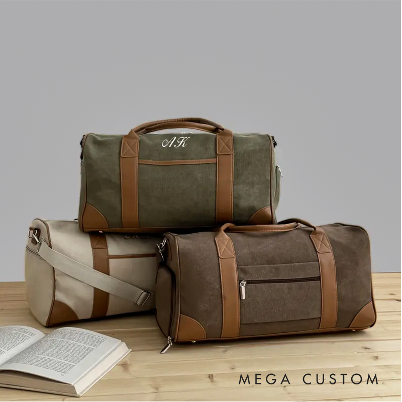 Personalized Name Duffel Bag Embroidered Travel Bag Personalized Weekend Bag Embroidered Groomsmen Bag Groomsmen Gift Best Men's Gift