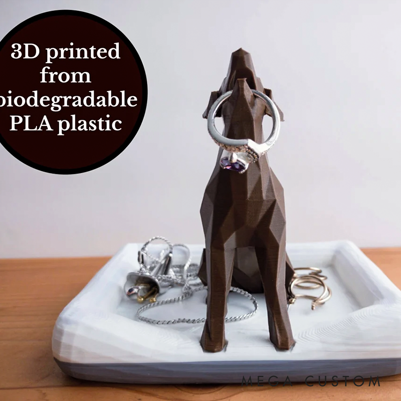 Dog Ring Holder with Dog Bed Ring Dish Engagement Gift Personalized Ring Holder
