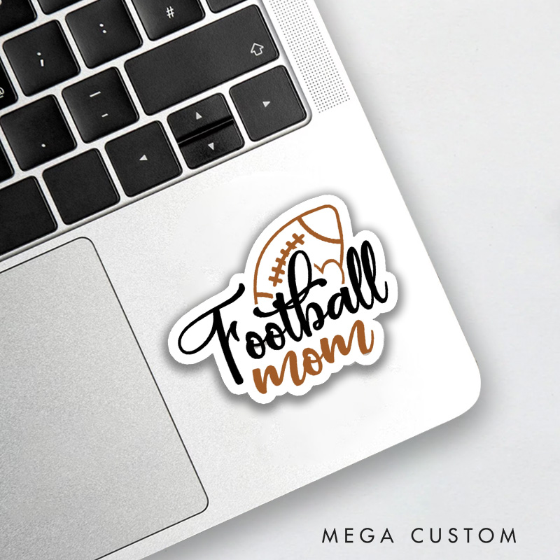 Personalized American Football Family Sticker with Custom Text for Moms, Dads, and More