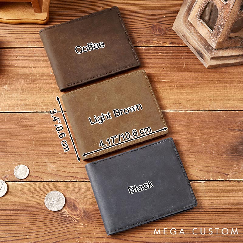 Personalized Heartbeat Never Forget That Couple Wallet For Husband Boyfriend