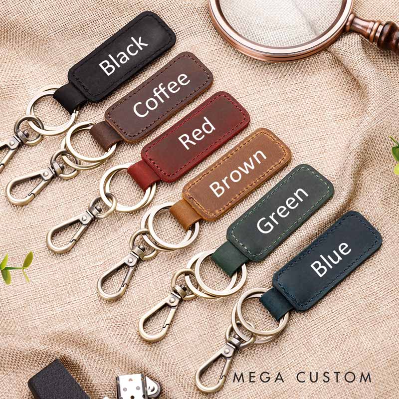 Personalized Couple Drive Safe I Need You Here With Me Keychain for Him Leather Keychain for Husband Wife