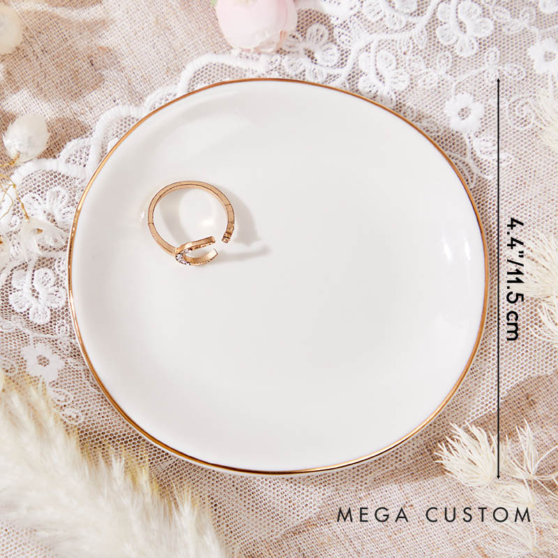 Personalized I Promise To Take Care Of Her Always Ring Dish MOB MOG Ring Dish Mother in Law Jewelry Dish