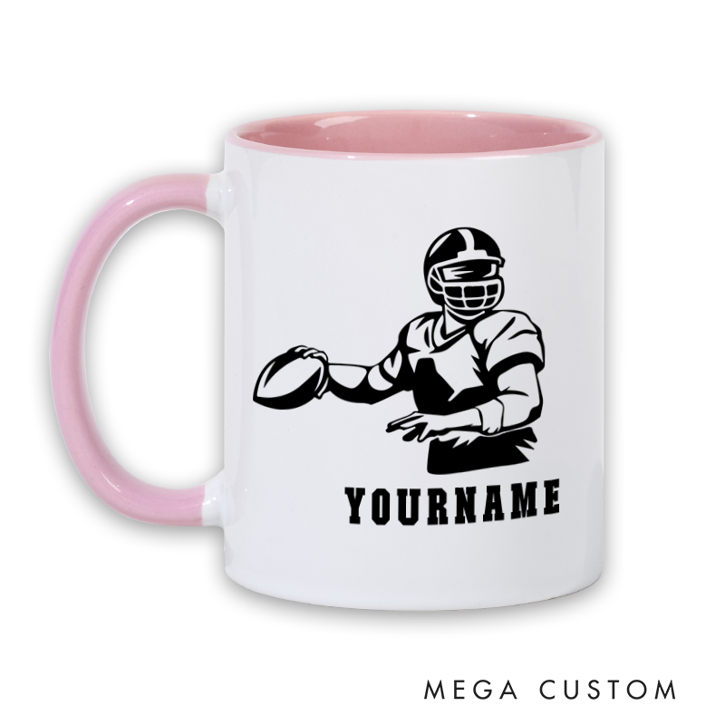 [Copy]Personalized American Football Helmet Mug with Custom Player Name