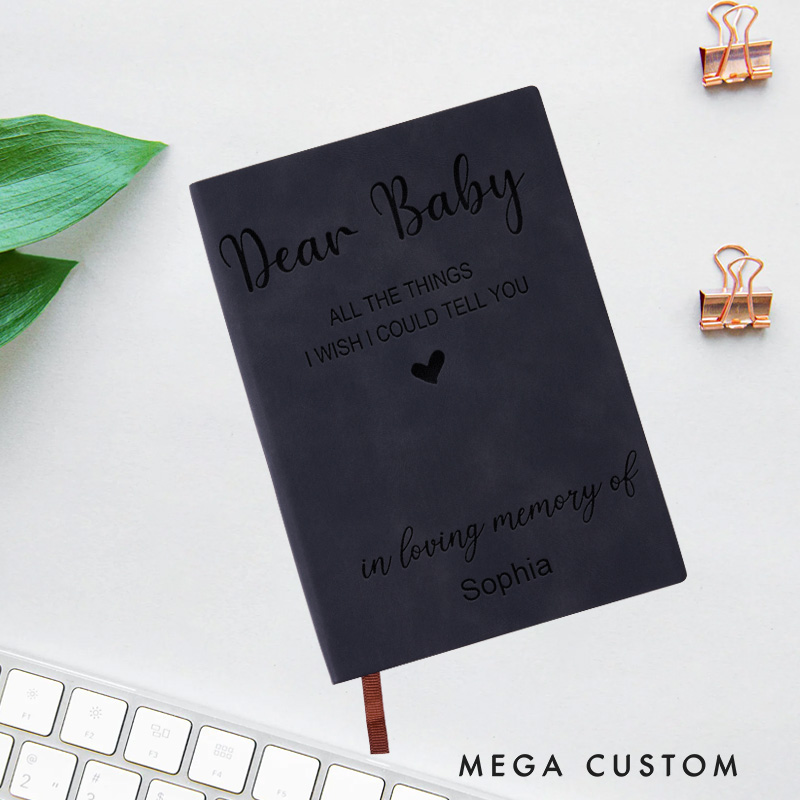 Personalized Grief Journal Baby Miscarriage Gift for Mom Stillborn Memorial Gift Mother of Angel Baby Sympathy Gift Custom Grief Gift Dad