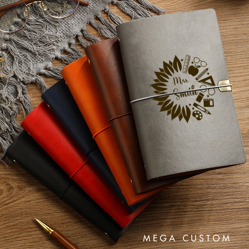 Personalized Teacher Devotional Notebook Flower Teaching Tools Design Notebook Appreciation Gift for Teachers