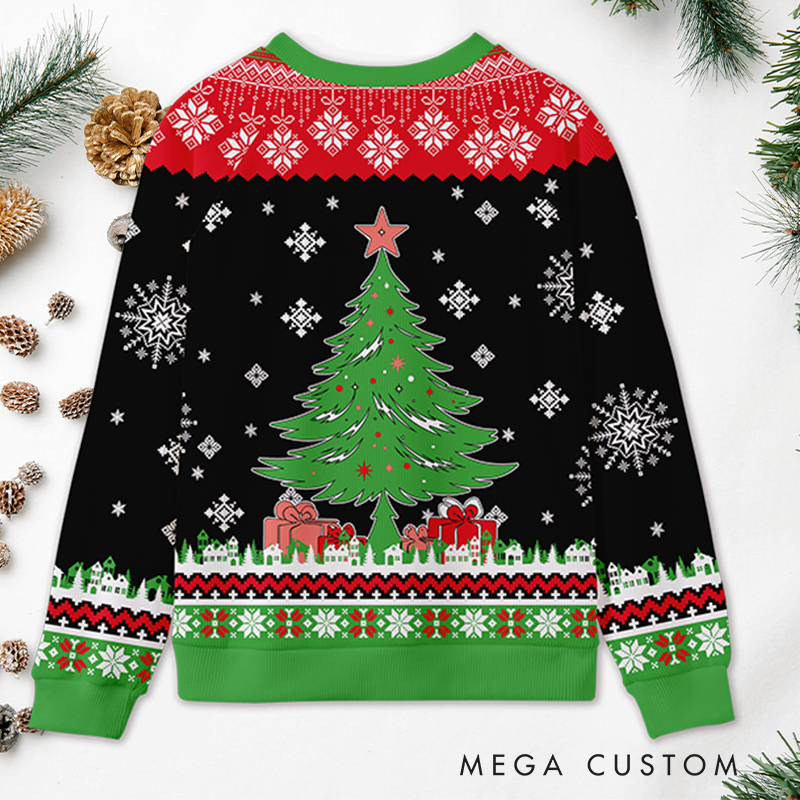 Personalized Christmas Ugly Sweater Well Happy Birthday Jesus Design Sweater Gift for Coworkers