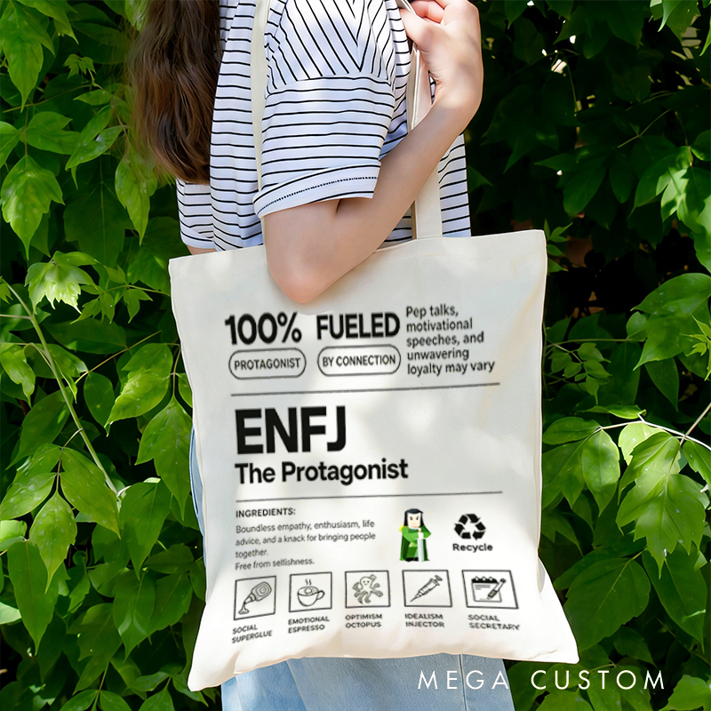 Personalized MBTI 16 Personalities Tote Bag Thoughtful Gifts