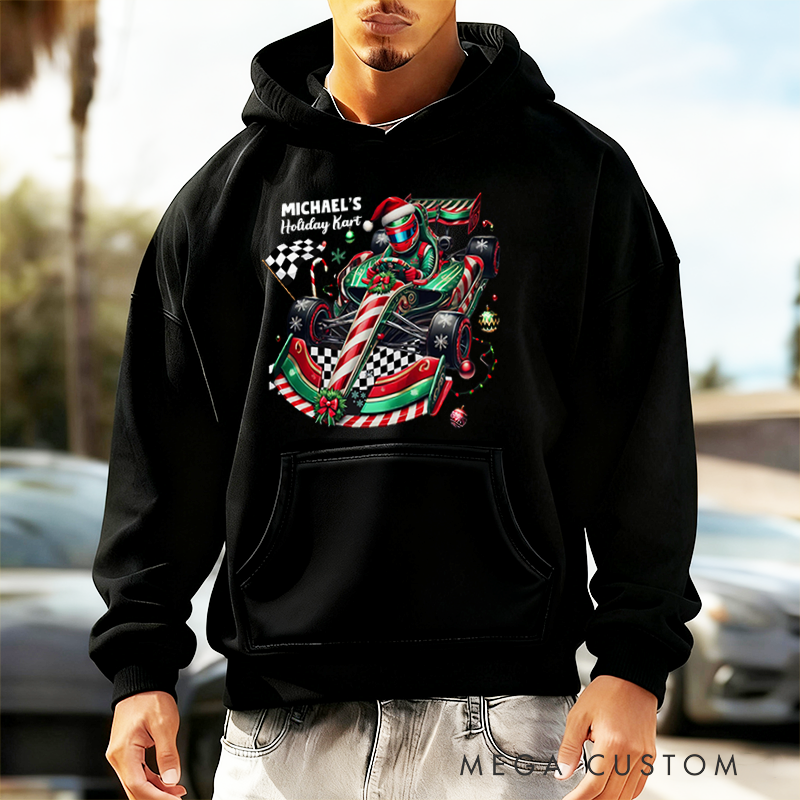 Personalized Christmas Hoodies for Racers and Racing Lovers Racing Car Design Racing Lovers Unique Gift