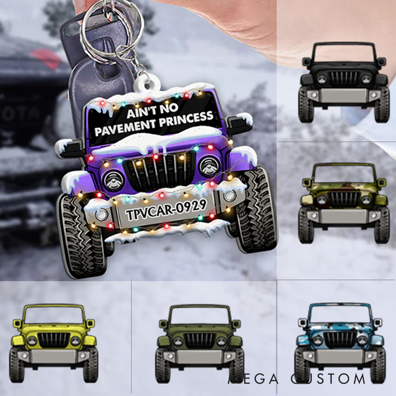 Personalized Acrylic Keychain Custom Name Keychain Gift for Racer and Car Lovers