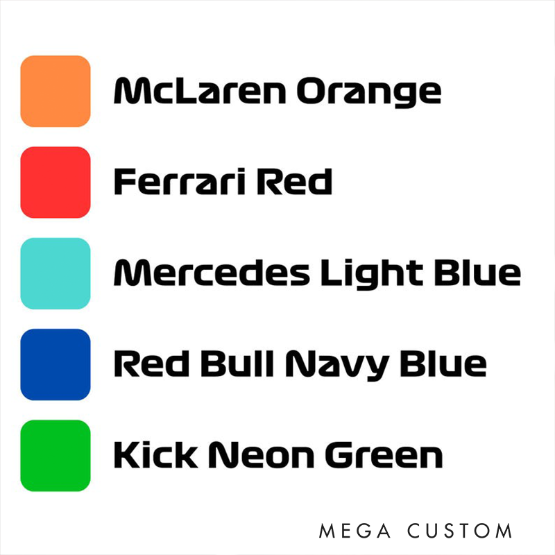 Custom Racing LED Lightbox Personalized Driver Abbreviation and Color Light for Racing Car Lovers and Racers Gift