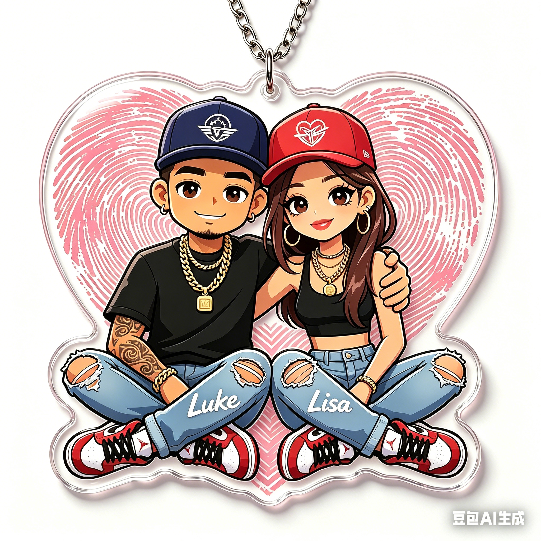 Personalized Y2K Couple Keychain Valentine's Gift keychain for Husband Wife Boyfriend Girlfriend
