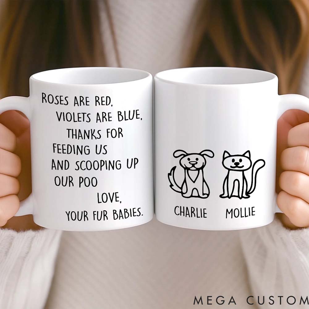 Personalized Pet Lover Fur Babies Full Drama Mugs
