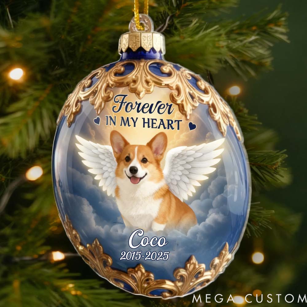 Personalized Pet Lover Held in Gentle Memory Ornament