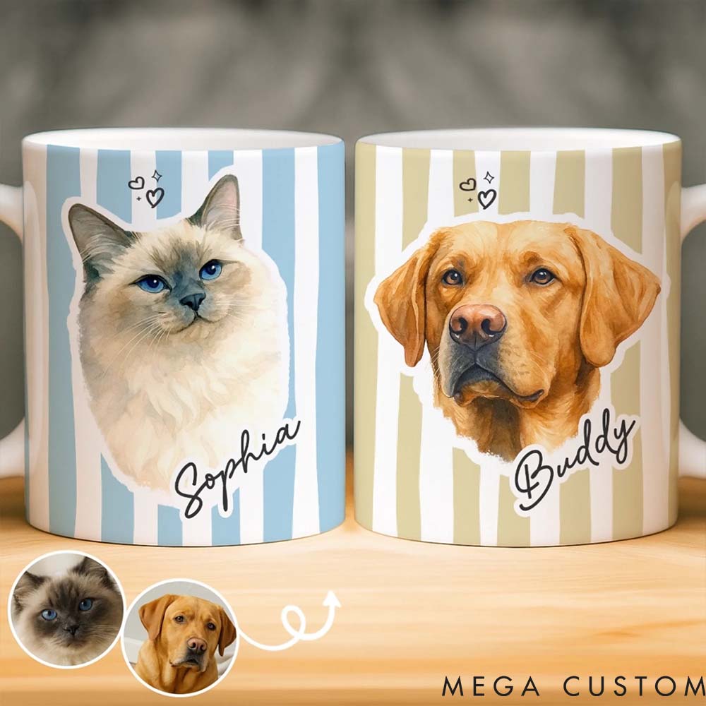 Personalized Pet Lover Home Feels Warmer with You Mugs