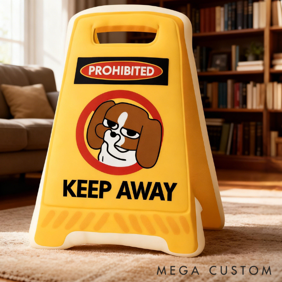 Personalized Quiet Please Dog Novelty Shaped Pillow Customizable Text Gift for Kids and Dog Lovers