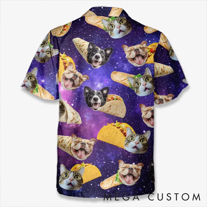 Personalized Pet Lover Custom Photo Just a Taco Dog with Dreams Hawaiian Shirt