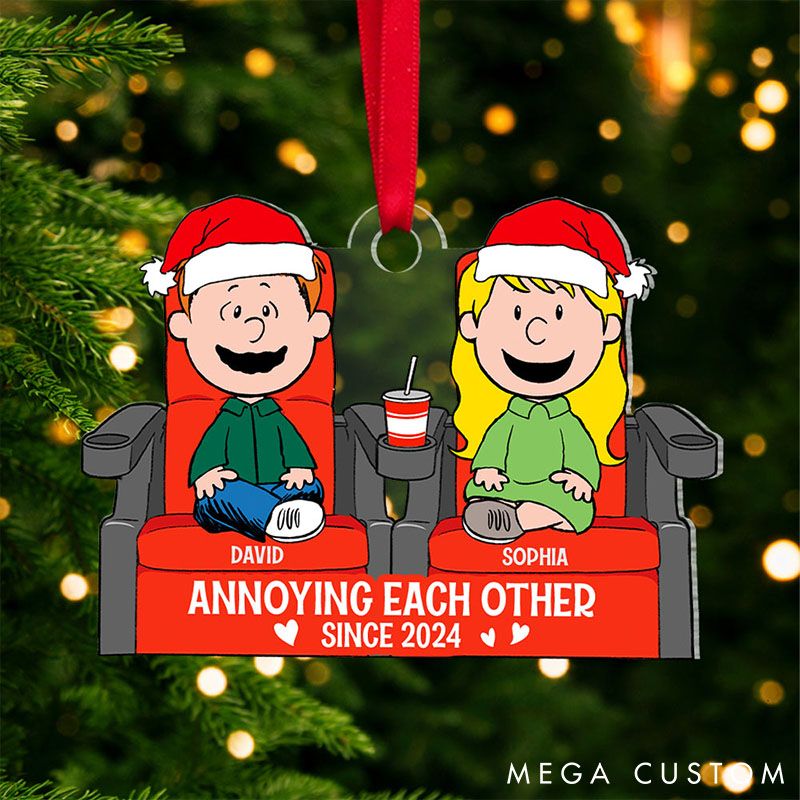 Personalized Gifts for Couple Christmas Ornament Custom Couple Holiday Gift Ornament