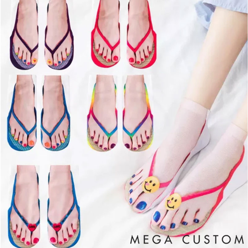 Personalized 3D Printed Socks, Funny Socks for Family Parties