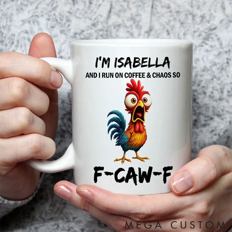 Personalized Pet Lover Coffee and Chaos Mugs