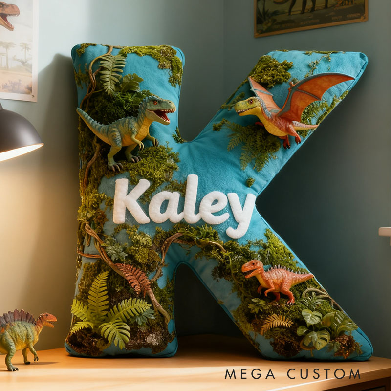 Personalized Graphic 3D Print Dinosaur Sky Park Movie Pillow for Cartoon Lovers Initial Pillow Christmas Birthday Party Gift for Kids and Movie Lovers