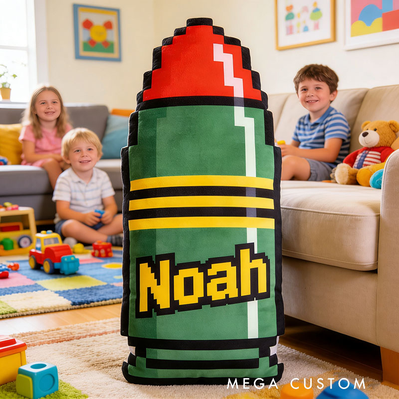 Personalized Bullets and Ammunition Shaped Pillow for Game Lovers Plush Pillow Christmas Birthday Party Gift for Kids