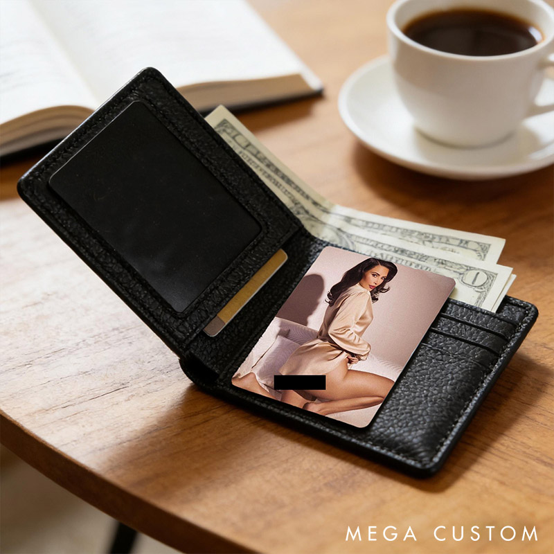 Personalized Boudoir Photo Wallet Insert Custom Photo and Love Note Wallet Card for Men Valentine's Photo Gifts Boyfriend Gift