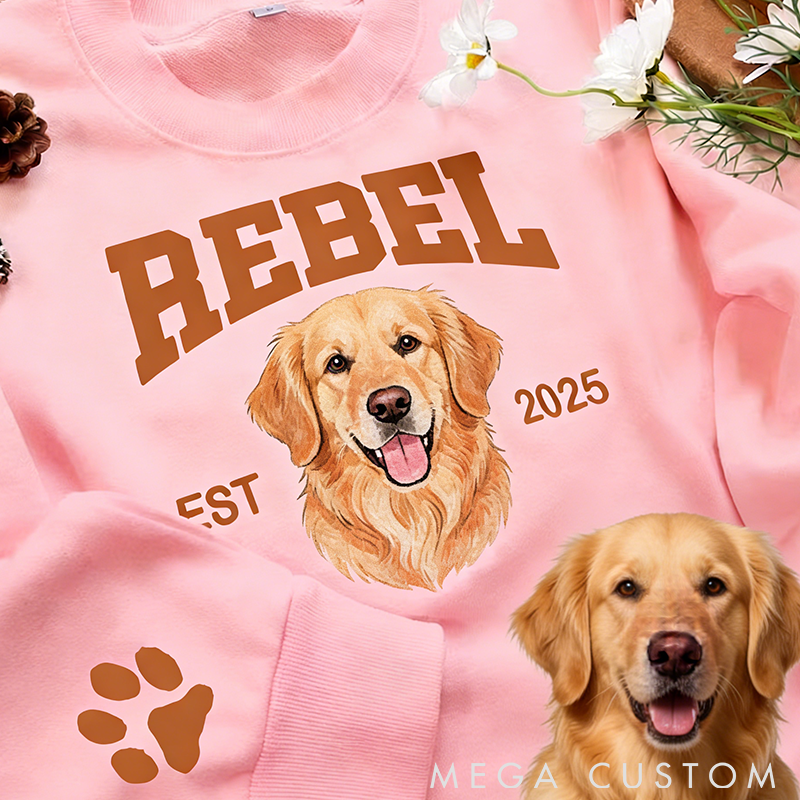 Personalized Pet Lover Custom Pet Face Classic Sweatshirts