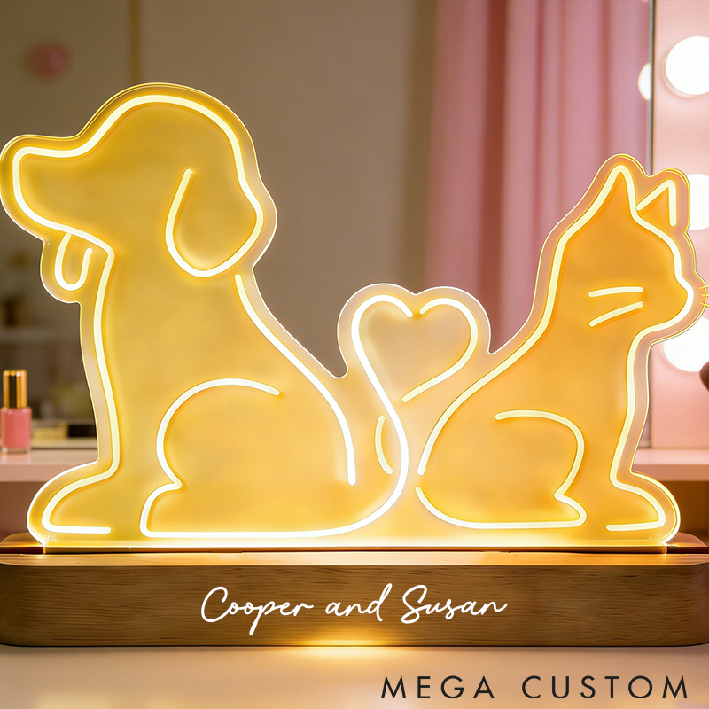 Personalized Pet Lover Pet Lover Valentine Light