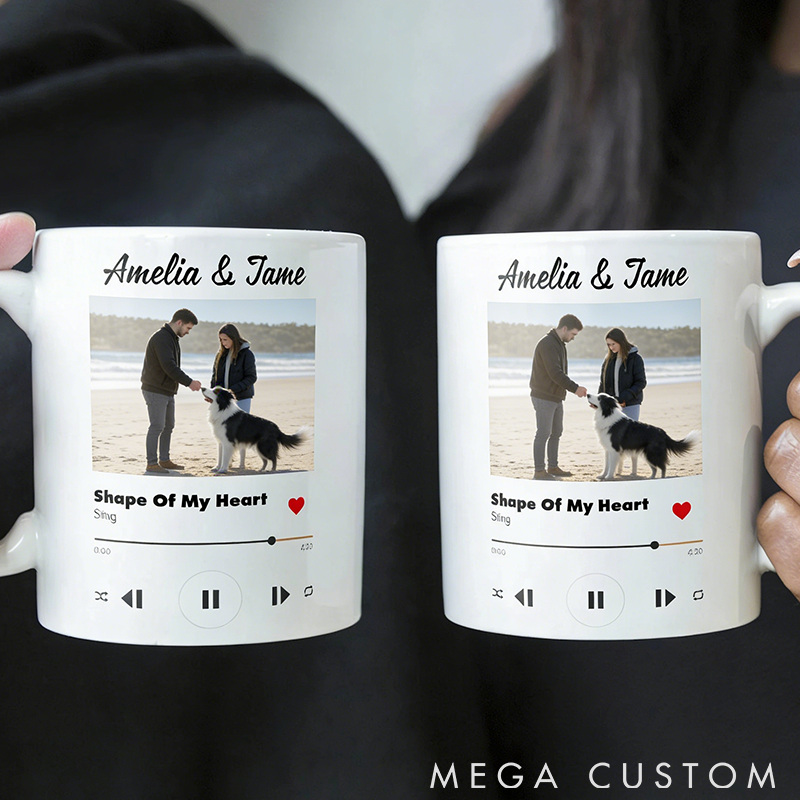 Personalized Pet Lover Custom Favorite Couple Song Mugs