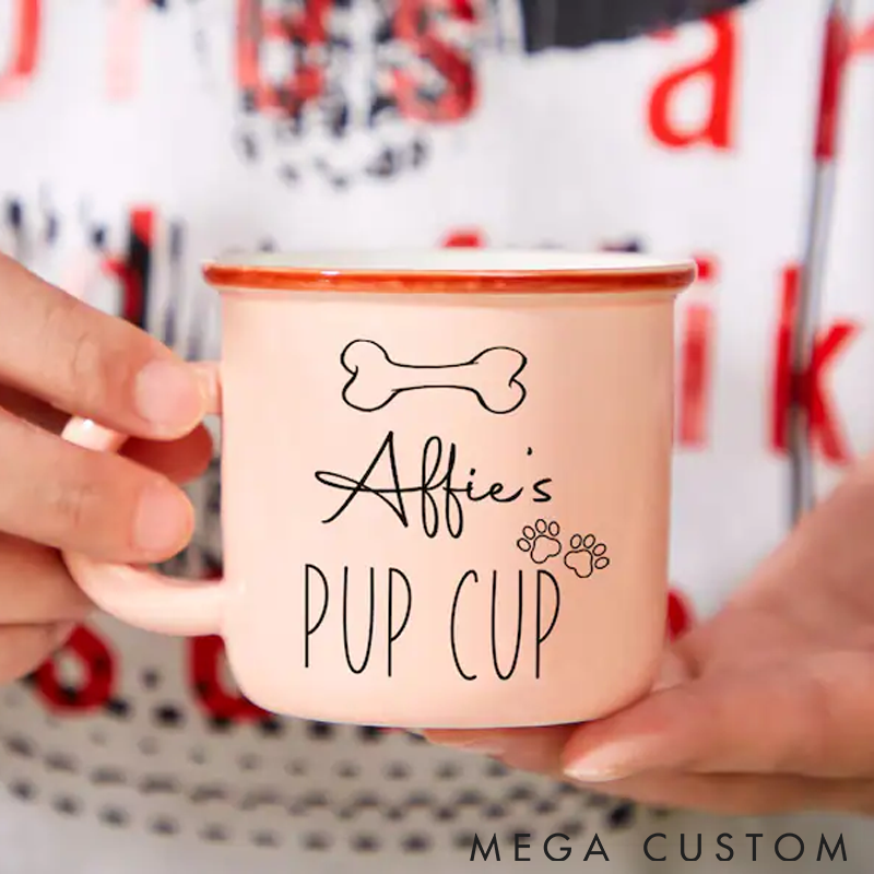 Personalized Pet Lover Pet Pup Cup Reusable Pup Cup Puppuccino Mug