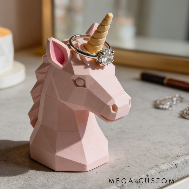 Dream Horse Ring Holder Decor Gift Ring Dish Unique Cute Ring Holder for Ring Display 3D printed plastic