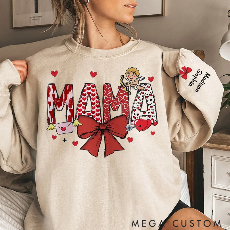  Personalized Custom Unisex Sweatshirt Her Love is the Bond that Holds Us Together Gift for Mom Grandma