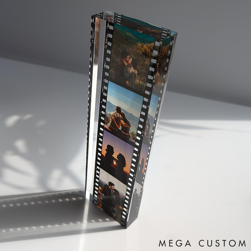 Personalized Film Photo Gift Acrylic Stand Custom Couple Photos Anniversary Gift for Her Photo Keepsake Valentine' Gift Stand