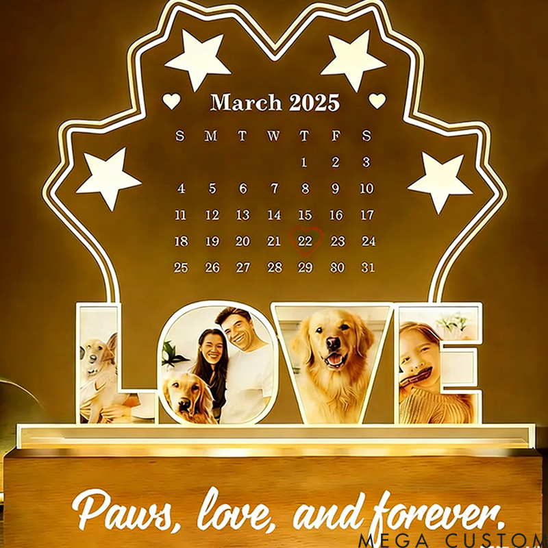 Personalized Pet Lover Furever My Valentine Light