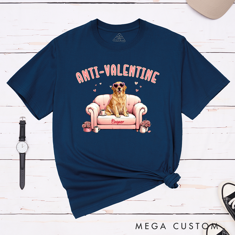 Personalized Pet Lover Anti Valentine Club T-Shirt