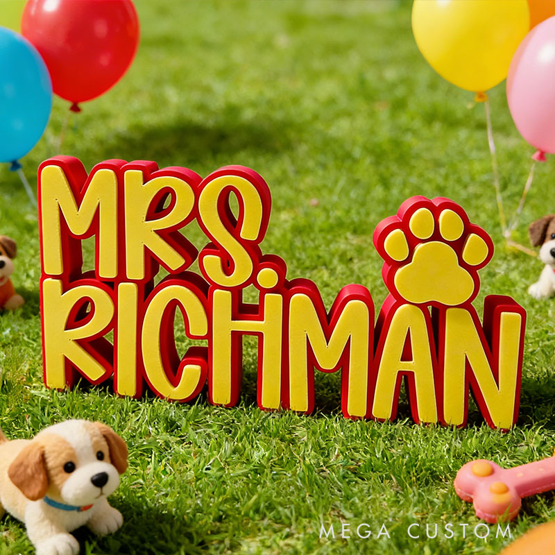 Personalized Desk Name Plate Custom Name Perfect Office Holiday Gift