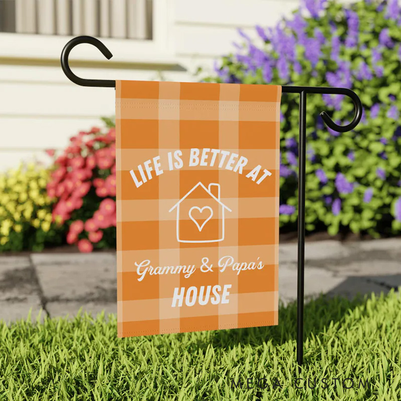 Personalized Grandparent Gift Garden Flag for Grandparents with Custom Names Nana & Papa Gift Gift from Grandkids Gift for Grandma