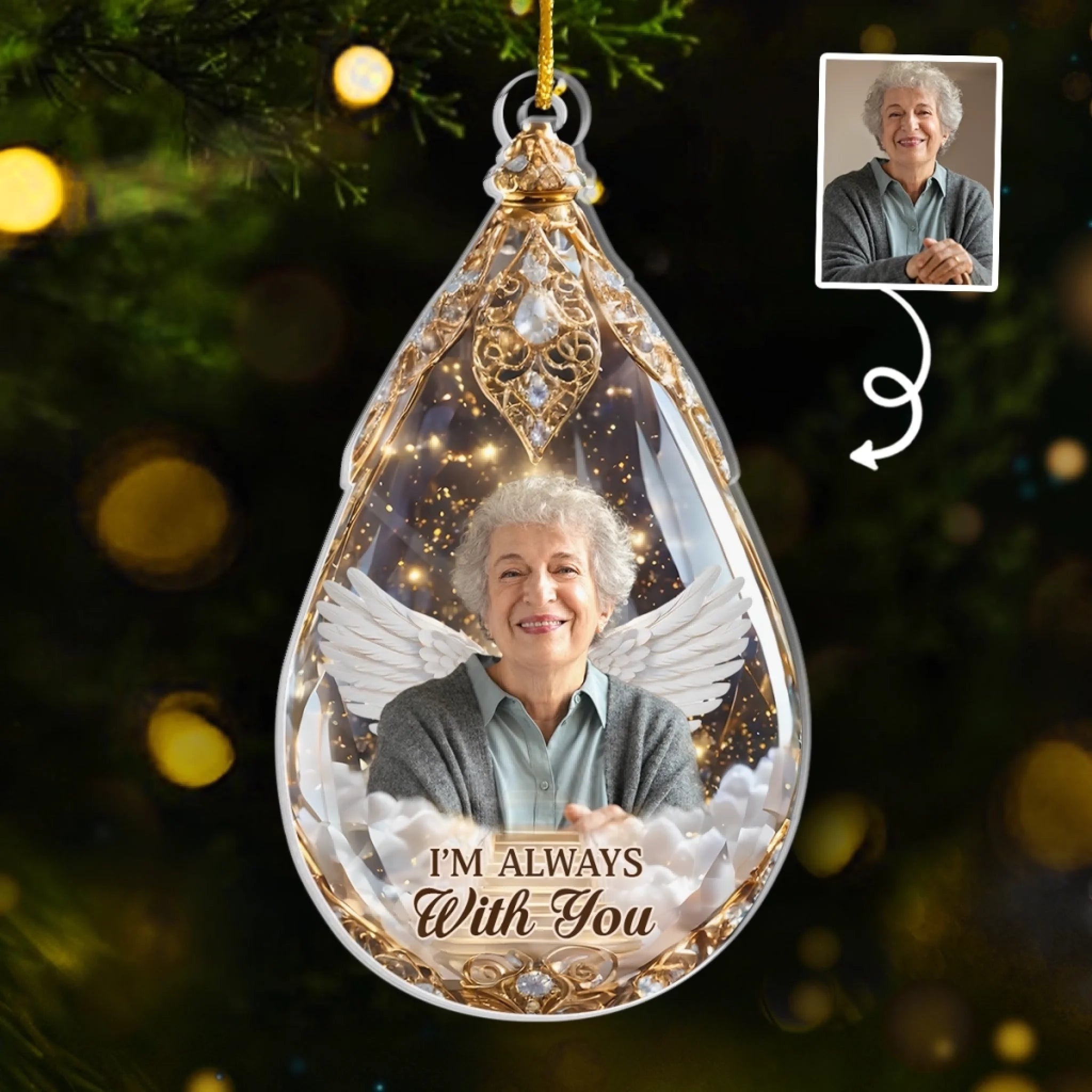 Personalized Memorial Ornament The Moment My Heart Changed Forever Remembrance Keepsake Sympathy Gift