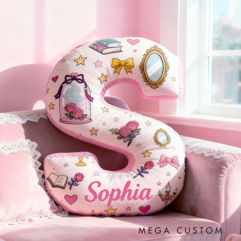Personalized Dream Princess with Graphic 3D Print Name Pillow Christmas Gift for Kids 