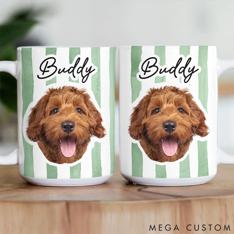 Personalized Pet Lover Custom Pet Mug with Background Mugs