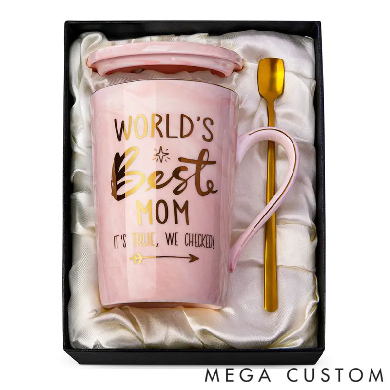 Personalized Mug, a Creative Gold-Printed Gift for Mom Perfect for Drinking.