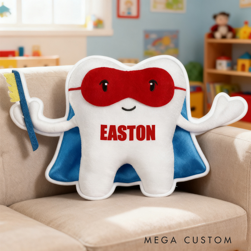 Personalized Tooth Fairy Pillow Superhero and Dream Horse Designs Customize With Any Name